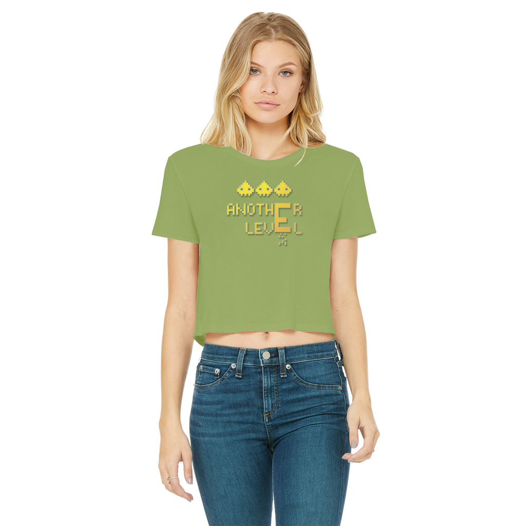 fz women's cropped raw edge tee