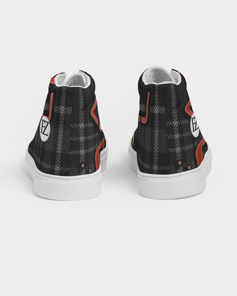 plaid flite too men's hightop canvas shoe