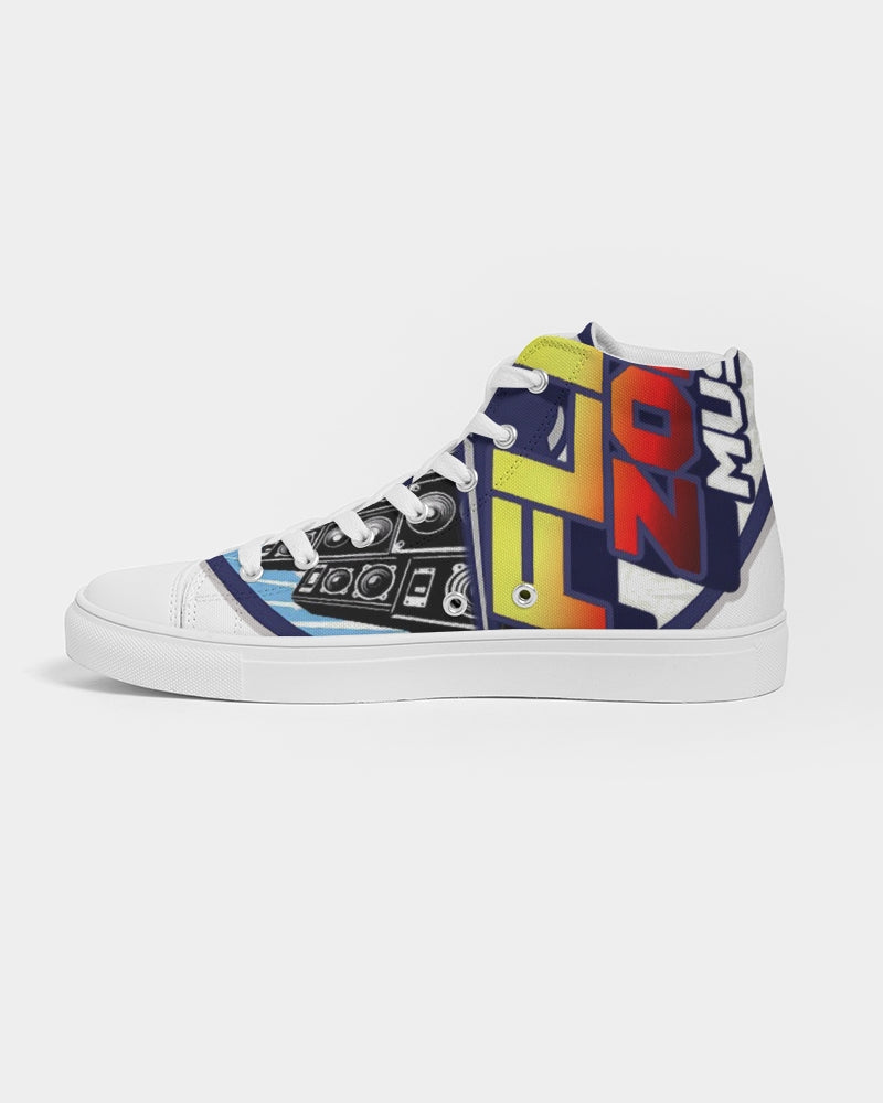 the beginning men's hightop canvas shoe