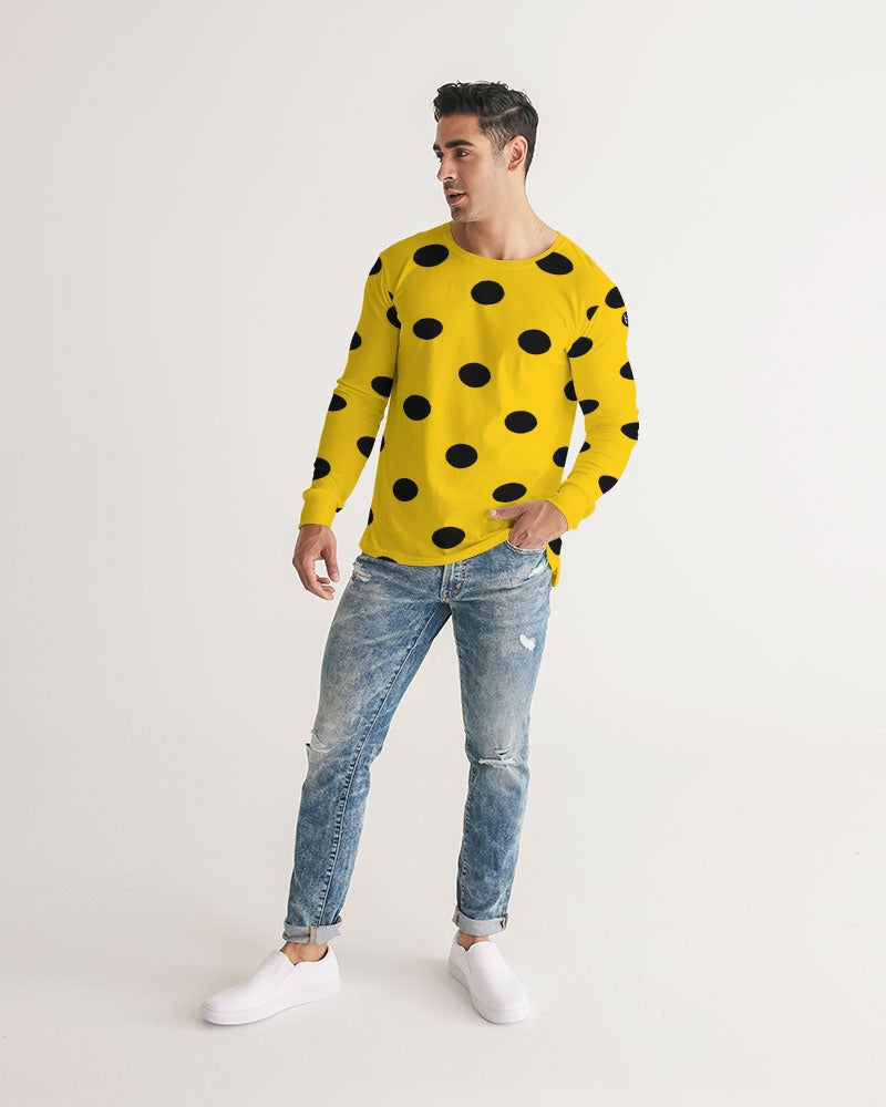 fz yellow dot men's long sleeve tee