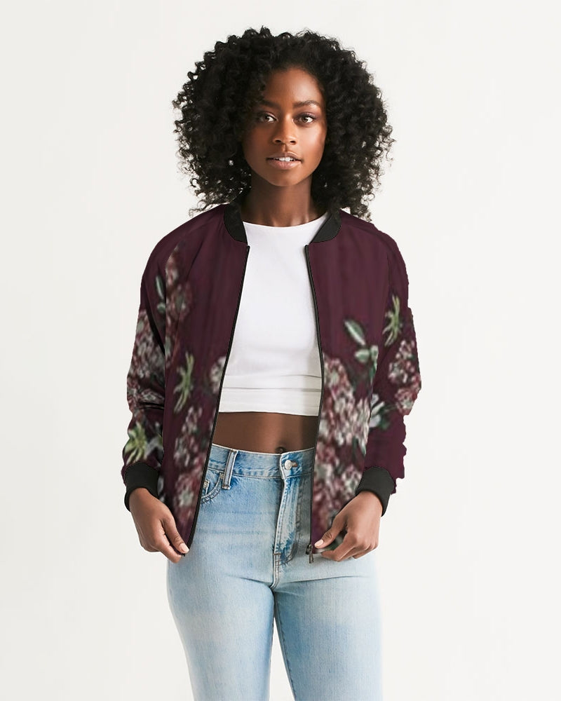 fz flower zone women's bomber jacket