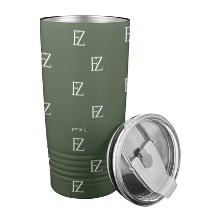 fz original coffee cup - green insulated stainless steel tumbler (20oz ）