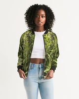 fz weed zone women's bomber jacket