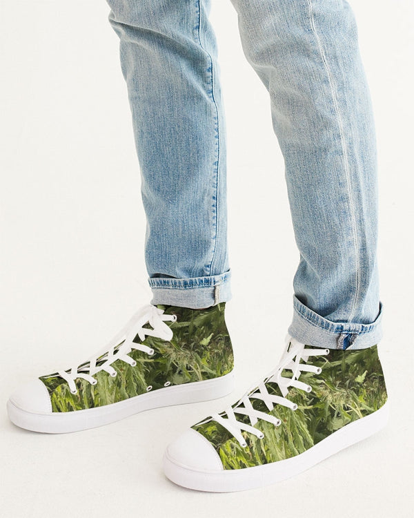 fz weed zone men's hightop canvas shoe