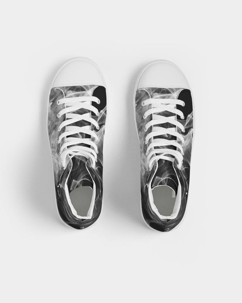 fz blured zone men's hightop canvas shoe