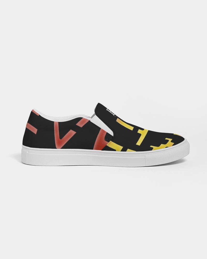 smokin black women's slip-on canvas shoe