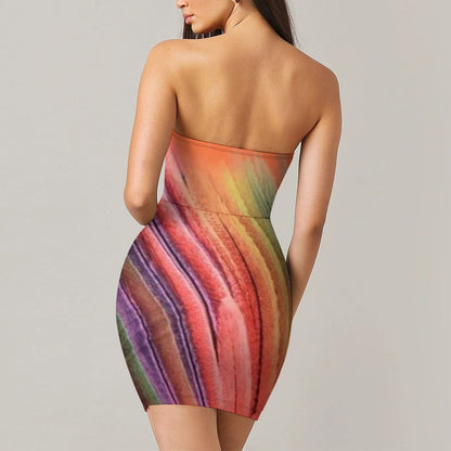 FZ Γυναικείο φόρεμα με σωλήνες με λεπτή εφαρμογή