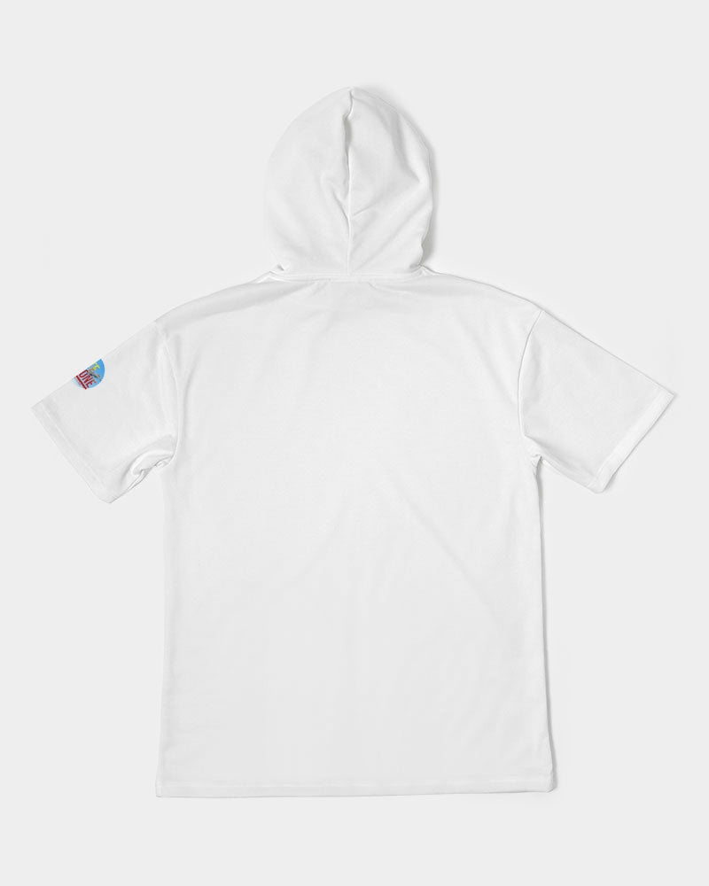 white flite men's premium heavyweight short sleeve hoodie