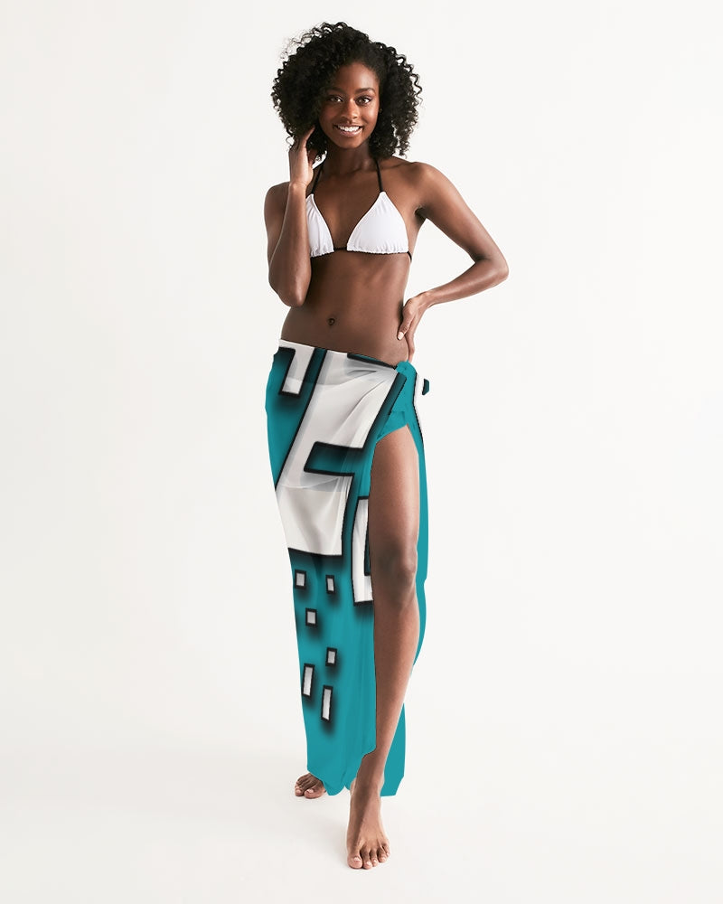 blue sky swim cover up