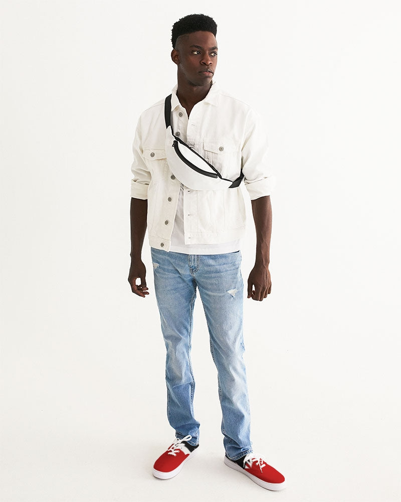 red zone men's lace up canvas shoe