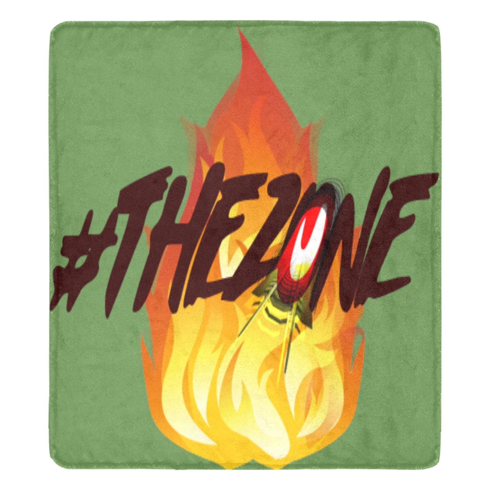 fz blanket zone (xl) one size / fz blanket - zone green ultra-soft micro fleece blanket 70"x80"