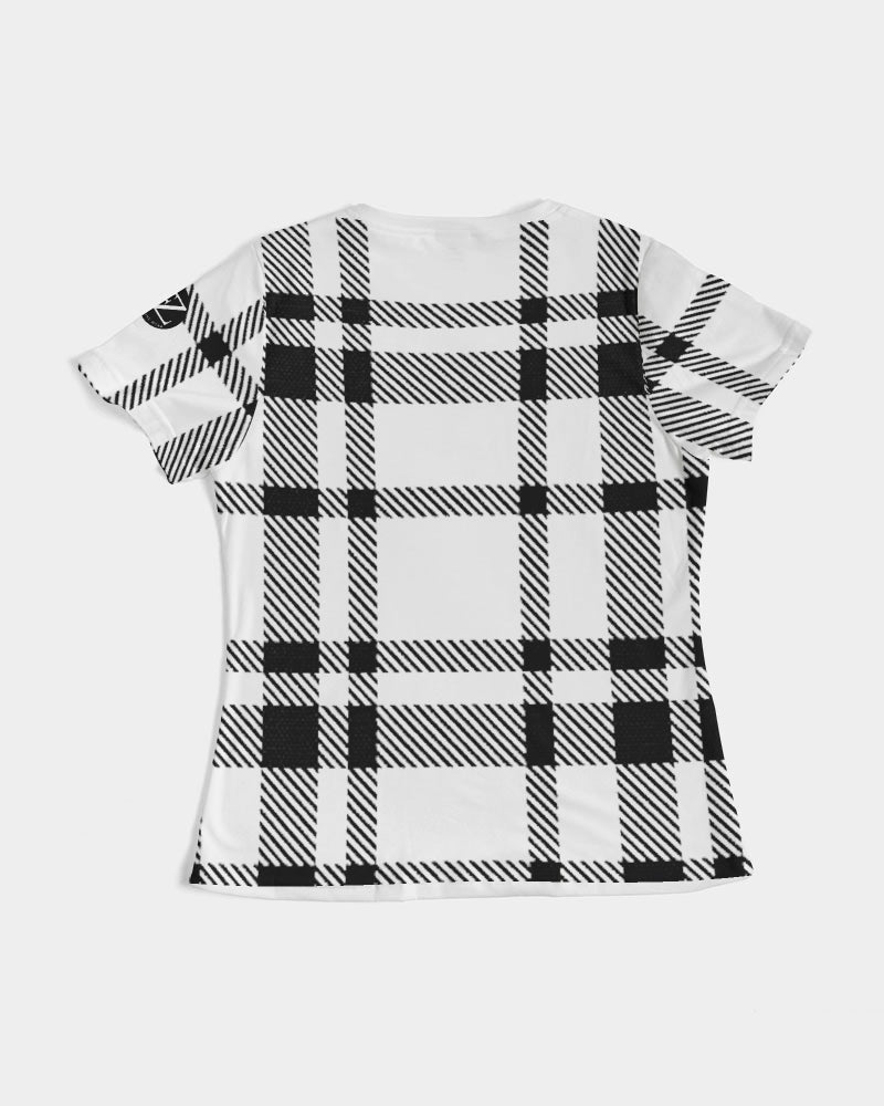 plaid flite women's tee