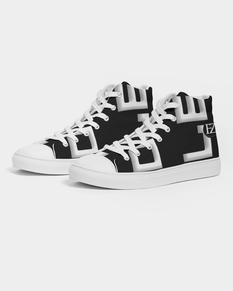 black flite men's hightop canvas shoe