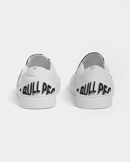 the white  bull women's slip-on canvas shoe