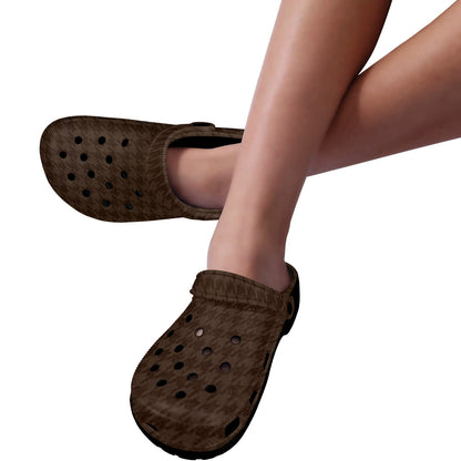 fz unisex sandals - brown custom print adults clogs