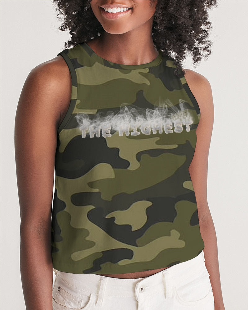 darker shade women's cropped tank