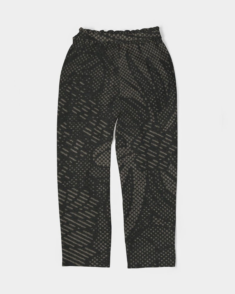 fz abstract women's belted tapered pants