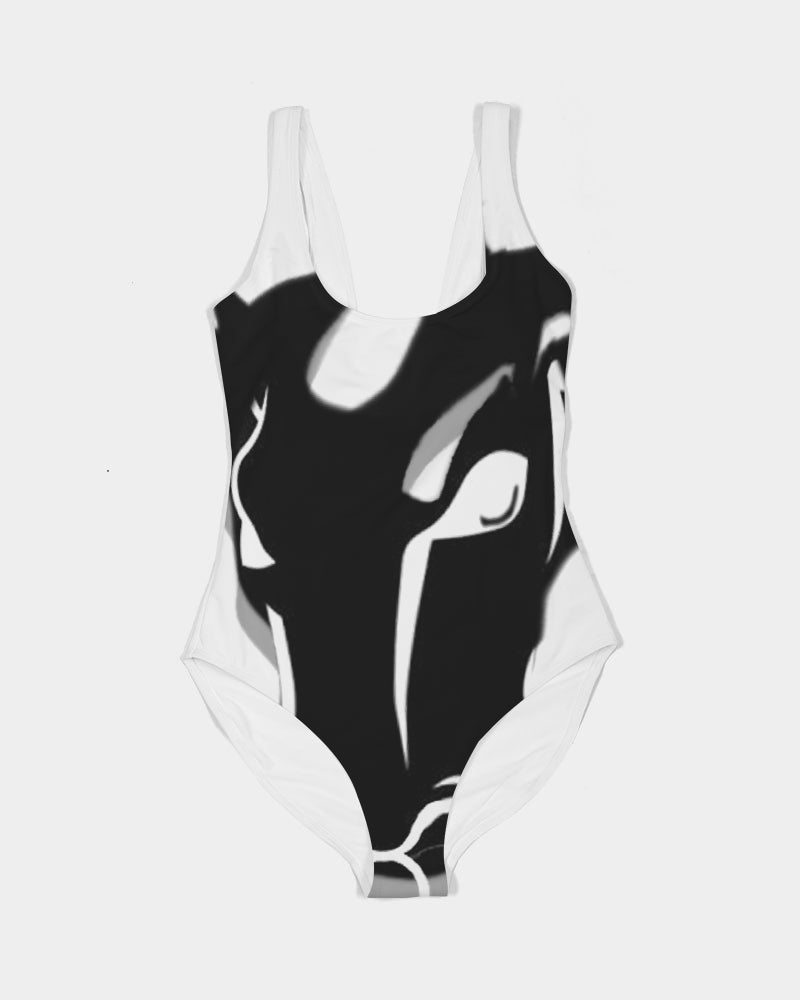 the white  bull women's one-piece swimsuit