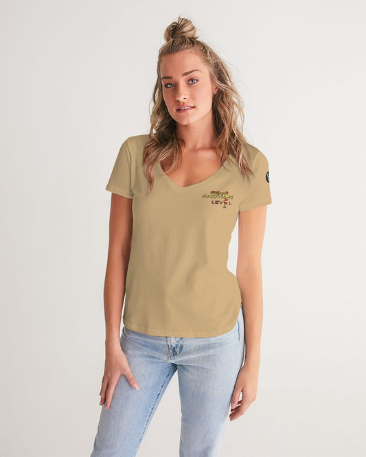 grounded flite women's v-neck tee