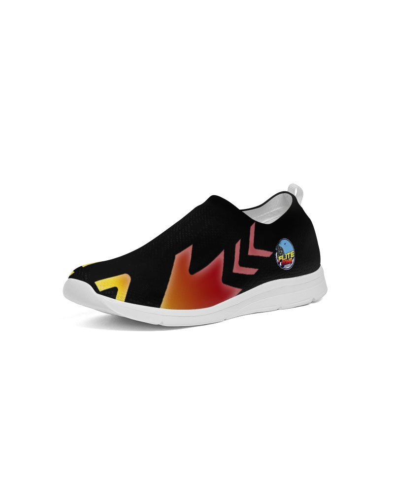 smokin black men's slip-on flyknit shoe