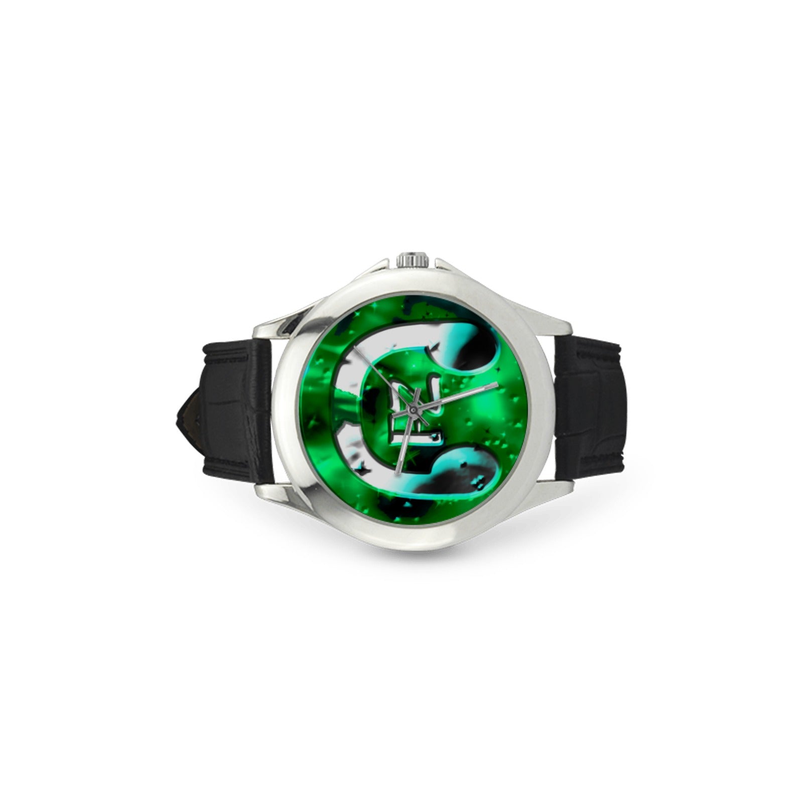 fz women's watch - green women's classic leather strap watch (model 203)