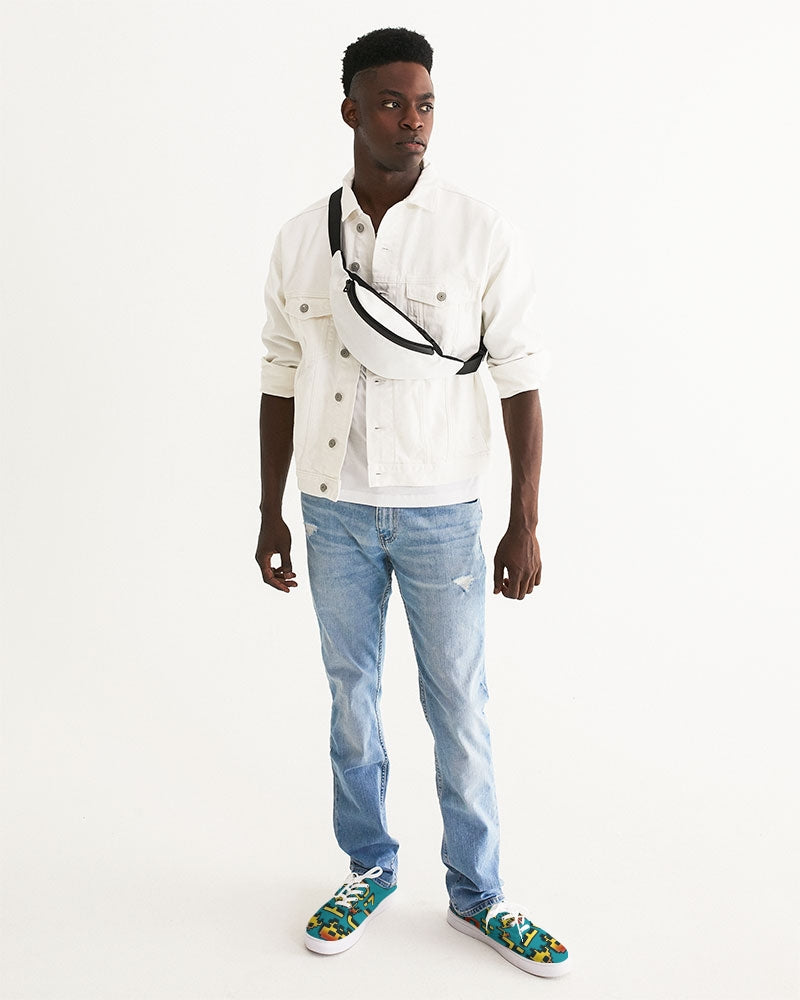 blue zone men's lace up canvas shoe