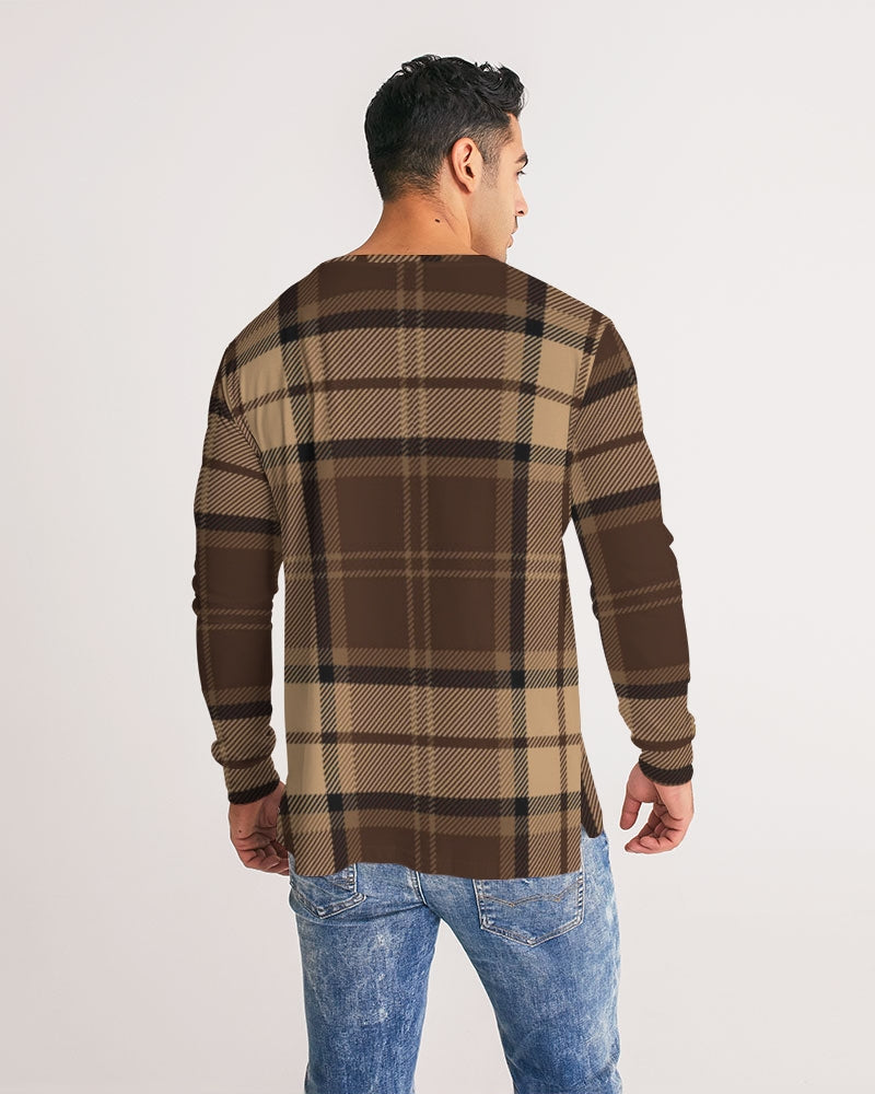 fz plaid men's long sleeve tee