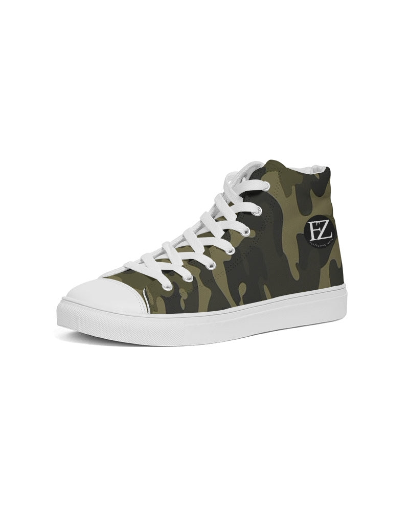 darker shade men's hightop canvas shoe