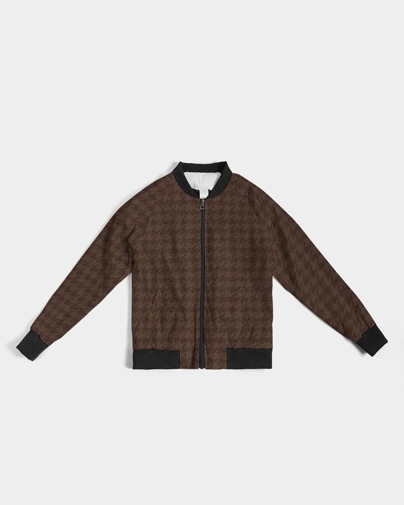 fz plaid women's bomber jacket