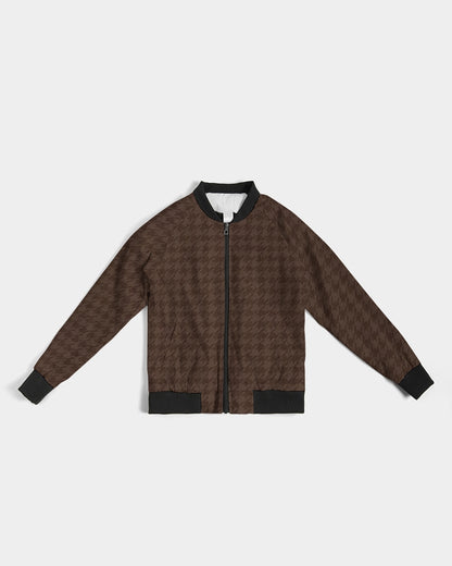 fz plaid women's bomber jacket