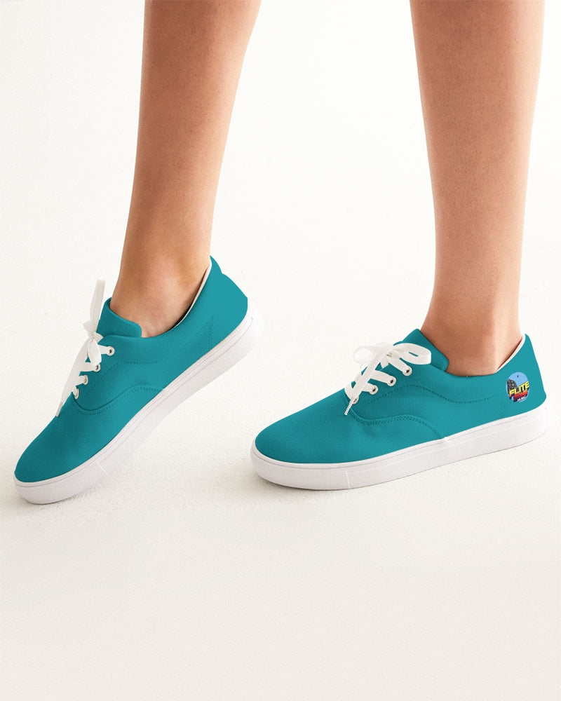 blue zone women's lace up canvas shoe