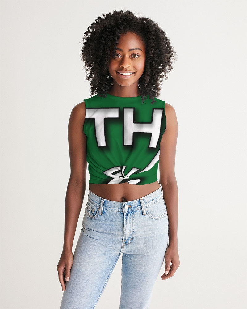 garden flite women's twist-front tank