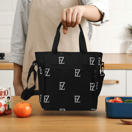 fz lunch bag - original insulated lunch tote bag with shoulder strap (model1724)