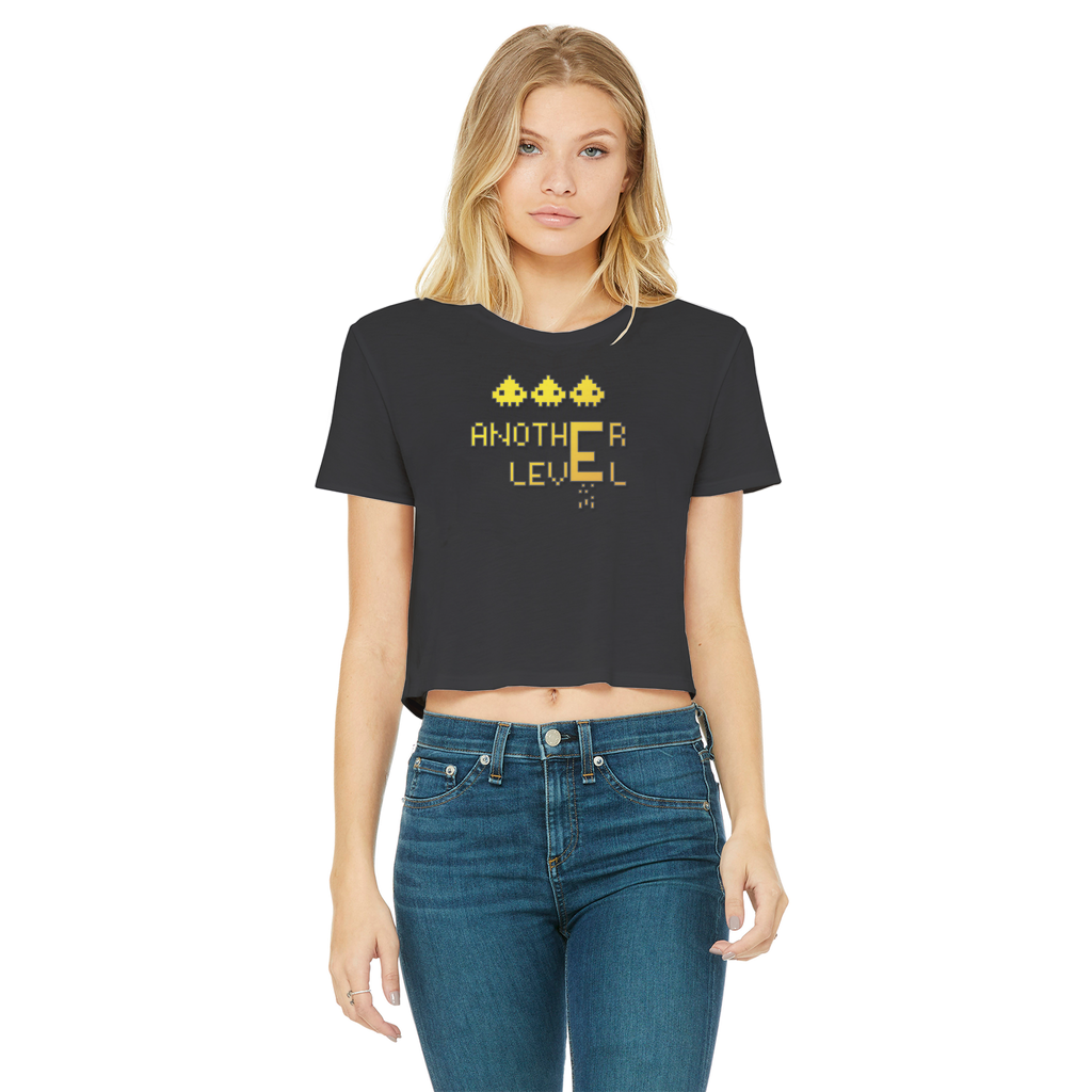 fz women's cropped raw edge tee