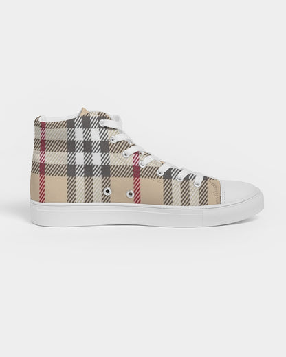 fz creme men's hightop canvas shoe