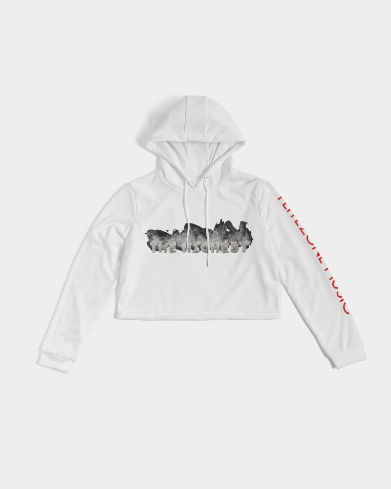 clean stamp women's cropped hoodie