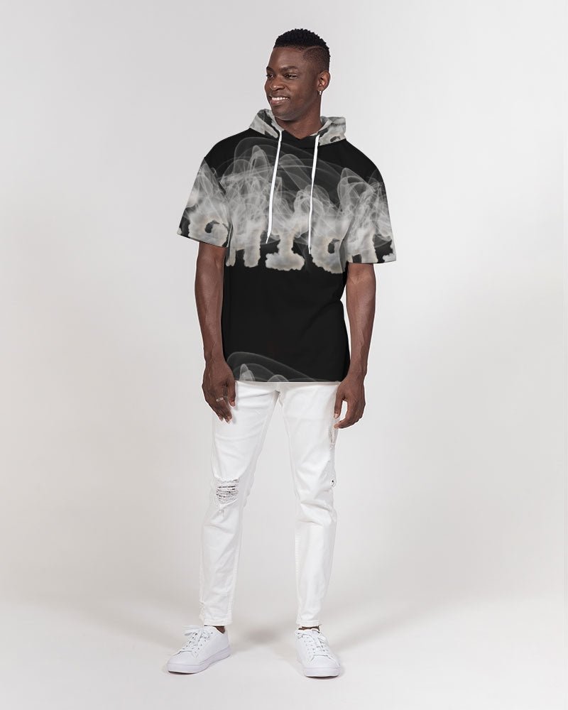 high grade men's premium heavyweight short sleeve hoodie