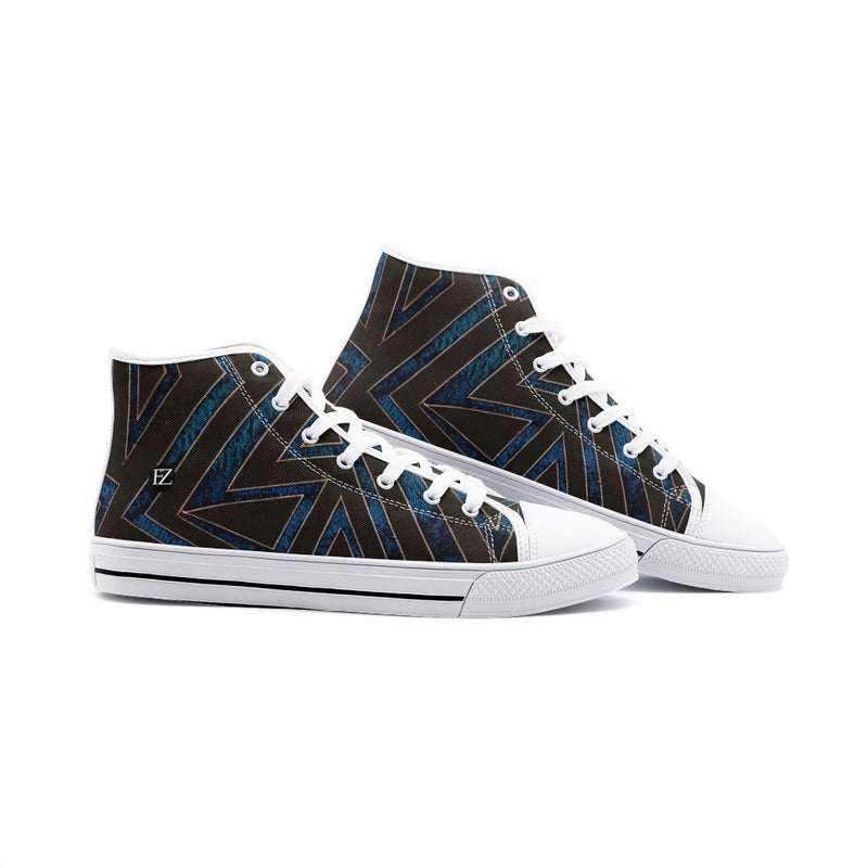 FZ African Print Unisex High Top Canvas Shoes - FZwear