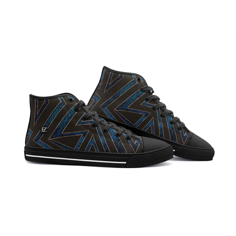 FZ African Print Unisex High Top Canvas Shoes - FZwear