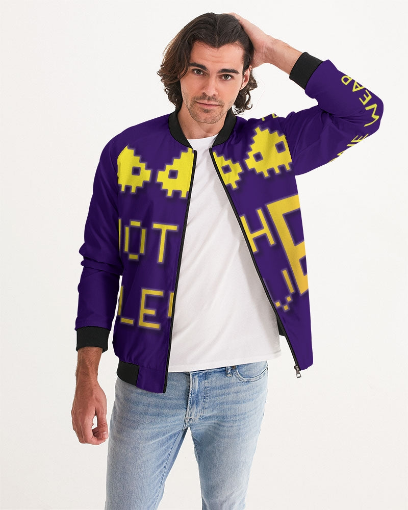 purple flite men's bomber jacket