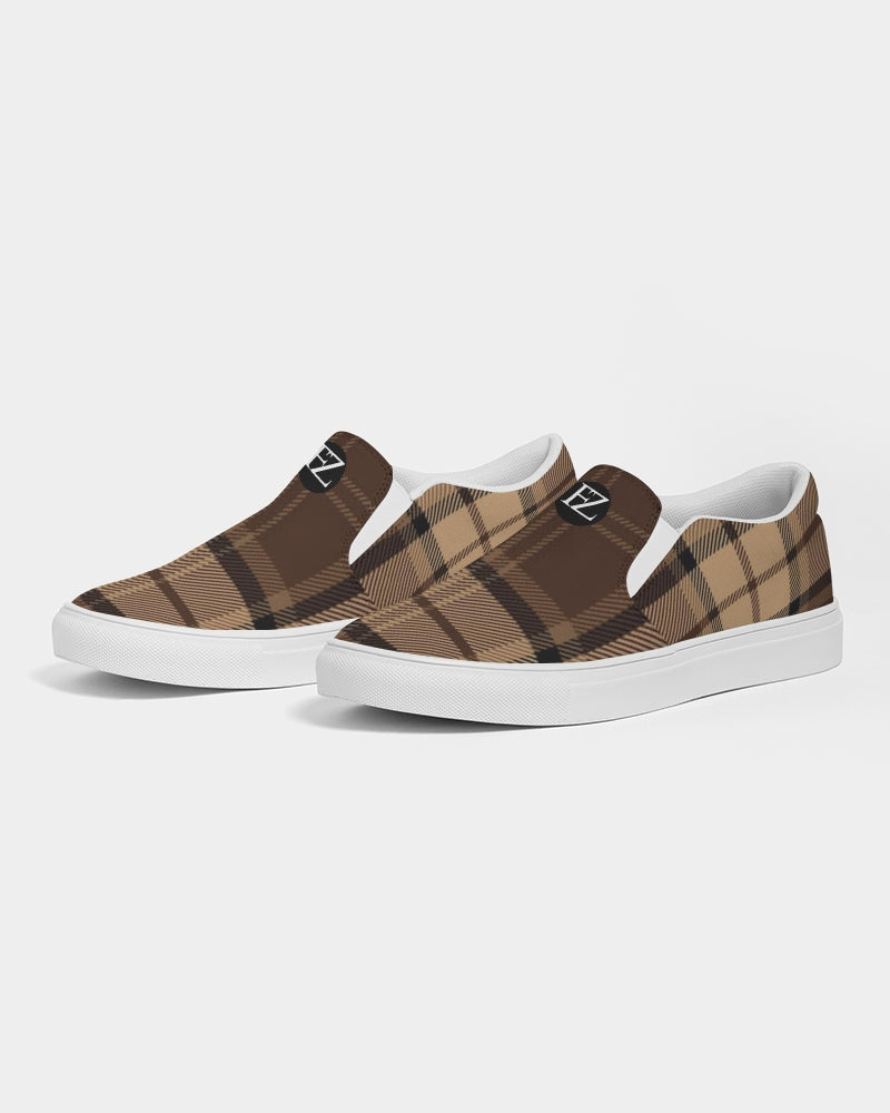 fz plaid women's slip-on canvas shoe