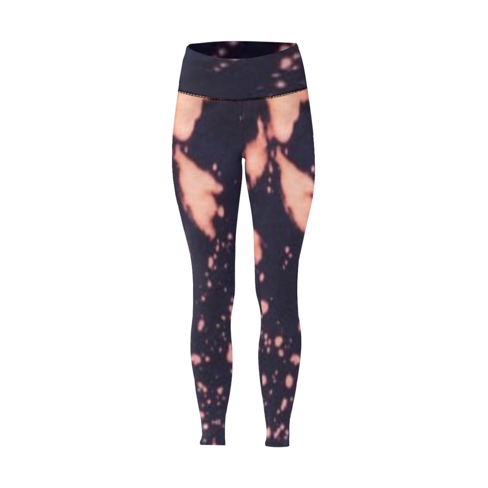 fz women's designer leggings - tie dye women's high-waisted leggings (model l36)