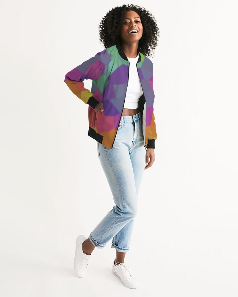 fz abstract women's bomber jacket