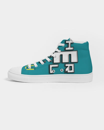 blue sky men's hightop canvas shoe