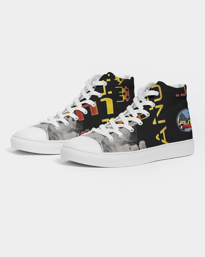 dark flite men's hightop canvas shoe