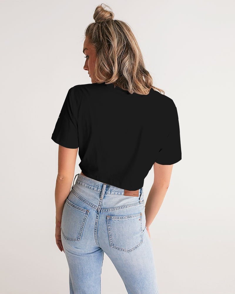 dark flite women's twist-front cropped tee