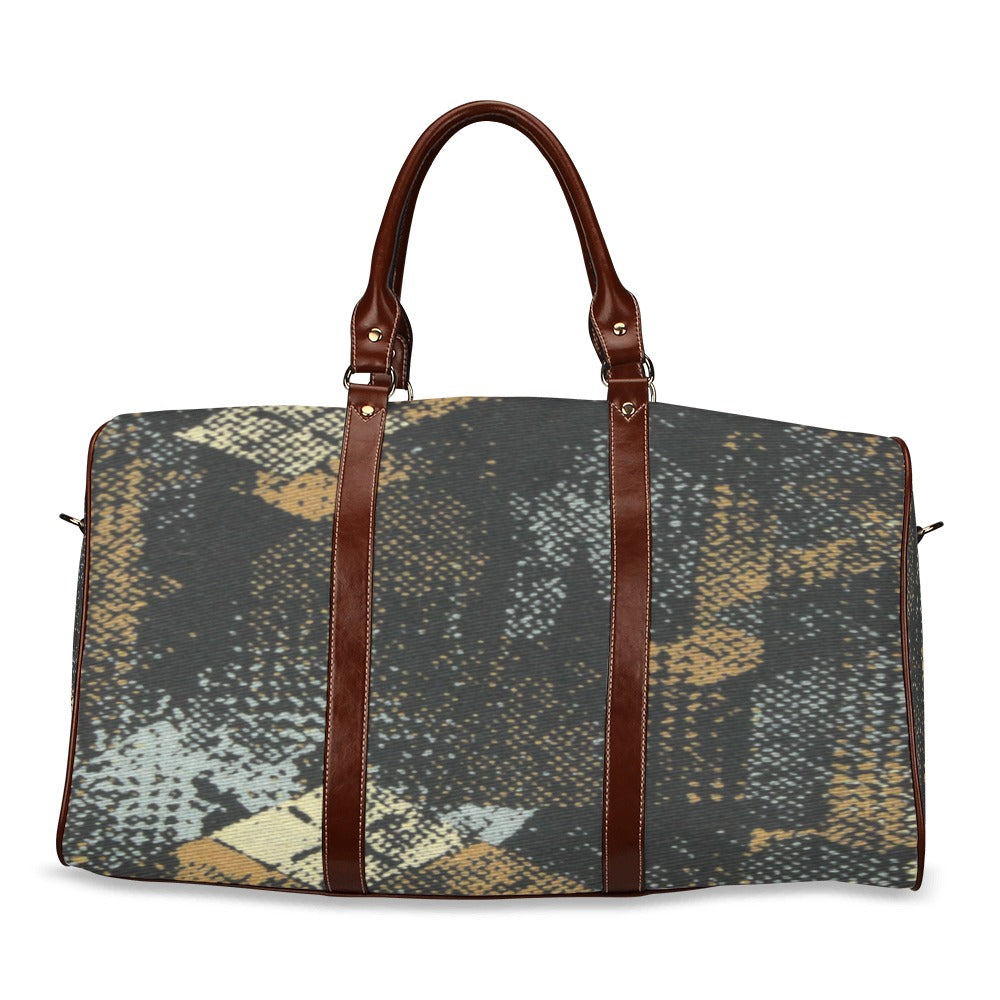 fz abstract travel bag 2.0 travel bag brown (small) (model 1639)