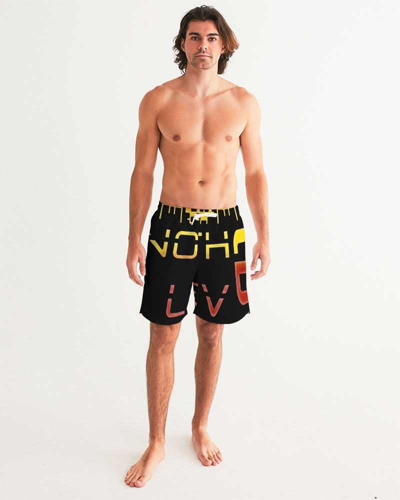 black zone men's swim trunk