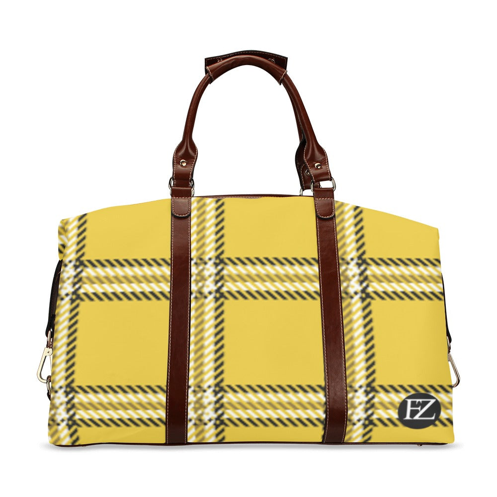 fz plaid travel bag flight bag(model 1643)
