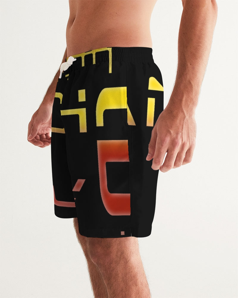 black zone men's swim trunk